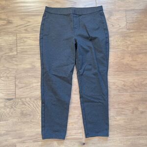 J.Jill Pants Women's Size L Versatile Ponte Slim-Leg Brown/Gray Pull On